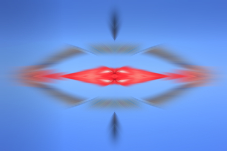 computer generated radial color textureの写真素材