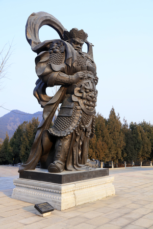 Ancient Chinese Temple sculptureのeditorial素材