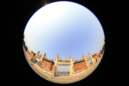 Traditional Chinese architectural landscapeの写真素材