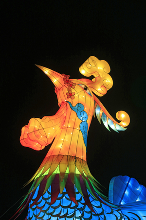 phoenix shape lanternのeditorial素材