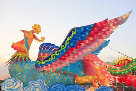 phoenix shape lanternのeditorial素材
