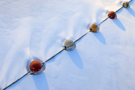 Float ball in the snow