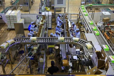 Luannan County - October 21, 2016: Mengniu Dairy (Luannan) limited liability company production line, Luannan County, Hebei Province, China

のeditorial素材