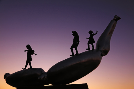 Lotus root and young sculptureのeditorial素材