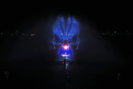 Beijing Opera on the water curtainのeditorial素材