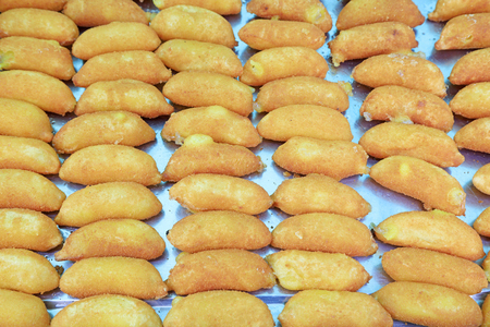 Chinese snack Taiwan crispy banana crispの写真素材