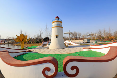 garden Park under constructionのeditorial素材