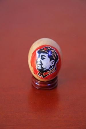 Craftwork of colored eggsのeditorial素材