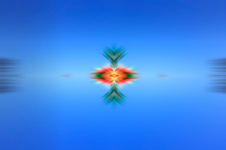 computer generated radial color textureの写真素材