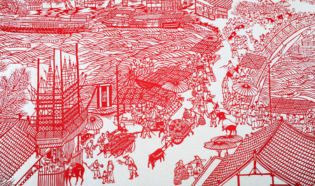 Chinese paper-cut craftsの写真素材
