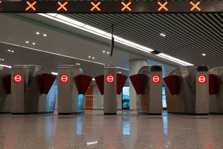 Metro Locks in Metro Stations, Shijiazhuang City, Hebei Province, China