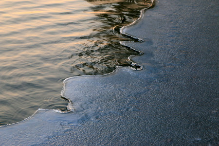 Melting iceの写真素材