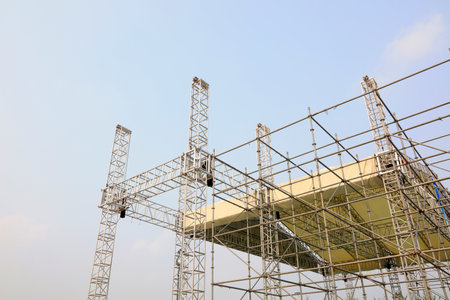 steel trussの写真素材