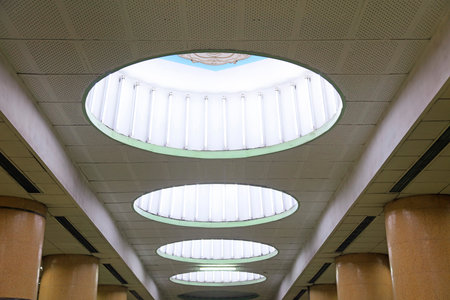Lighting system at the top of building