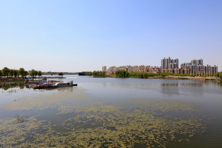 Waterfront City Scenery, Chinaのeditorial素材