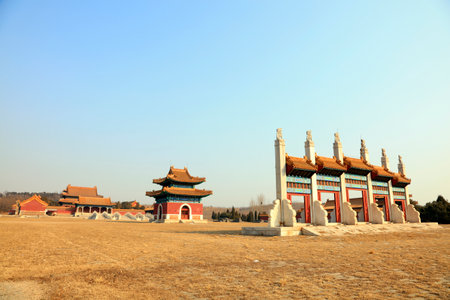 Ancient Chinese traditional architectureのeditorial素材