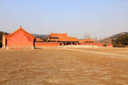 Ancient Chinese traditional architectureのeditorial素材