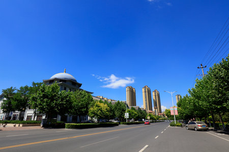 Tangshan City Architectural Landscape, Chinaのeditorial素材