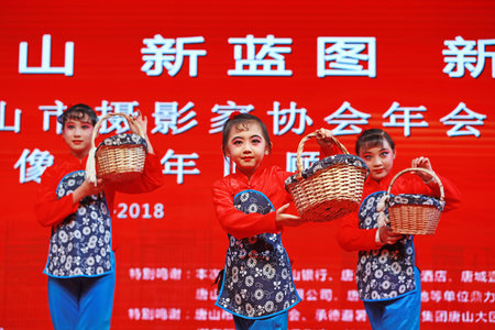 Tangshan City-December 22, 2018: Children's Drama Performance on the Stage, Tangshan City, Hebei Province, Chinaのeditorial素材