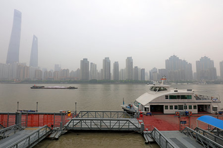 Shanghai Bund in Haze, Shanghai City, China