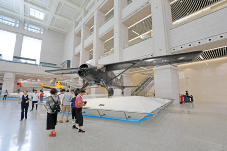 Beijing-June 28, 2019: U-6A Beaver Utility Machine Made in Canada, Chinese People's Revolutionary...