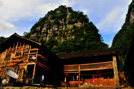 Diaojiaolou at Hubei, Chinaのeditorial素材