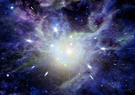 Stars of a planet and galaxy in a free space