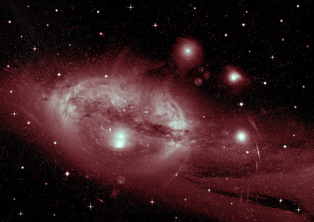 galaxy in a free spaceの写真素材