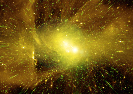 Stars, dust and gas nebula in a far galaxy.の写真素材