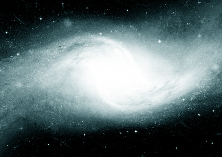 Stars, dust and gas nebula in a far galaxy.の写真素材