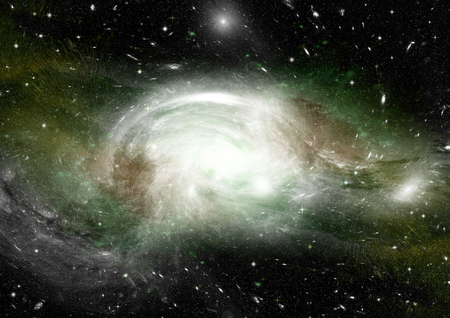 Stars, dust and gas nebula in a far galaxy. Elements of this image furnished by NASAの写真素材