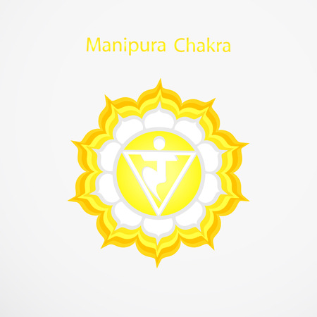 Symbol of  Manipura chakra vectorのイラスト素材