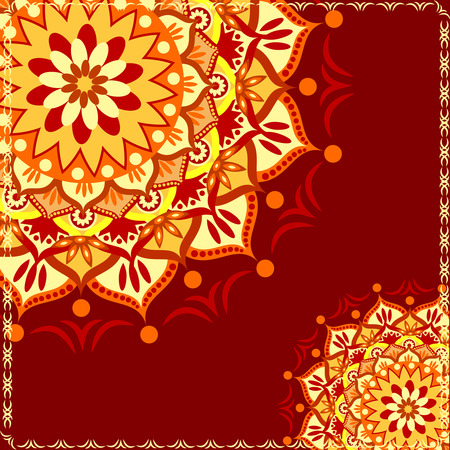 Abstract floral backgroundのイラスト素材