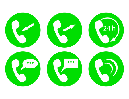 Telephone icons setのイラスト素材