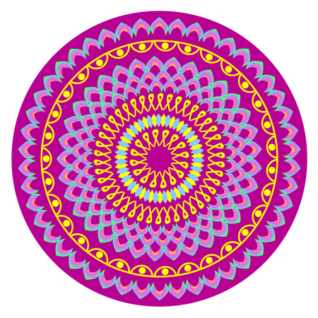 Circle mandala pattern. Decorative round ornament. Yoga , background for meditation poster. Oriental .のイラスト素材