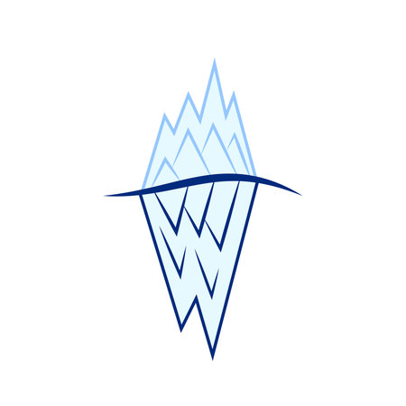 Iceberg vector  illustration.のイラスト素材