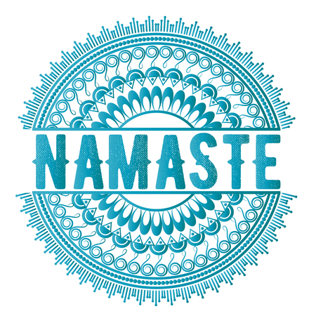 Indian greeting banner Namasteのイラスト素材