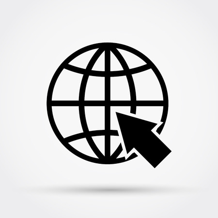 Website vector  icon. Flat design.のイラスト素材