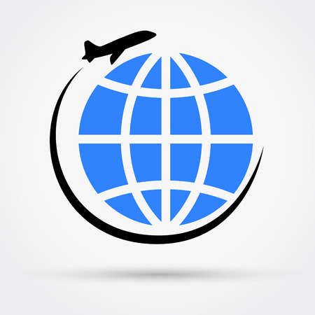 Plane travel icon vector illustration.のイラスト素材