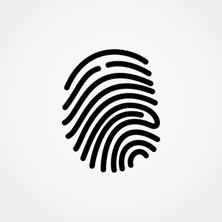 Fingerprint. Vector illustration.のイラスト素材