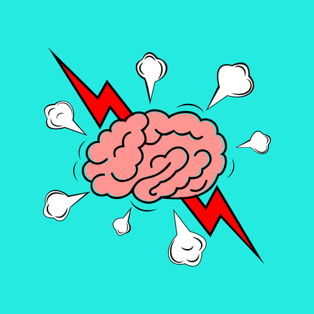Brainstorm creative idea concept, vector illustration.のイラスト素材