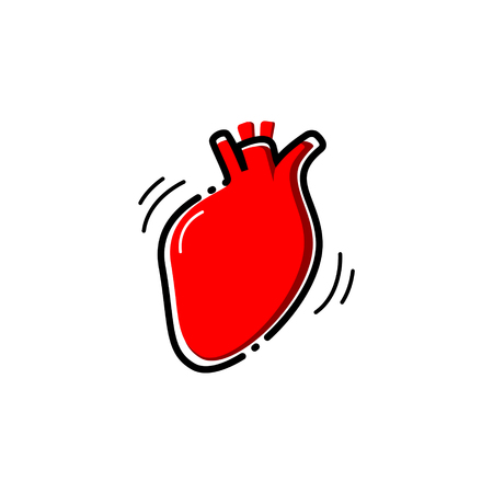 Heart vector icon.のイラスト素材