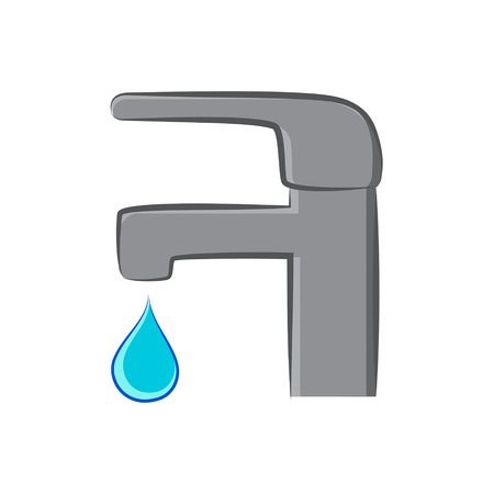 Water crane flat vector iconのイラスト素材
