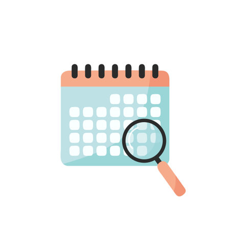 Calendar icon isolated on white background. Vector illustrationのイラスト素材