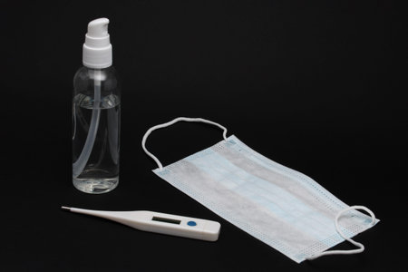 Coronavirus prevention item. Flu virus, pneumonia concept. Covid-19 quarantine, coronavirus....