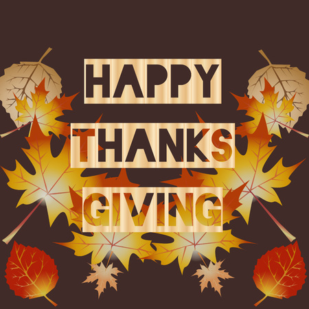 Happy Thanksgiving day, holiday background, vector illustration.のイラスト素材