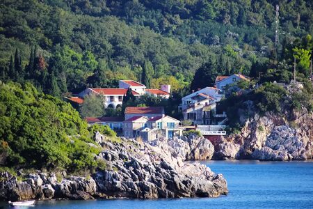 Picturesque town on the Mediterranean coast.の写真素材