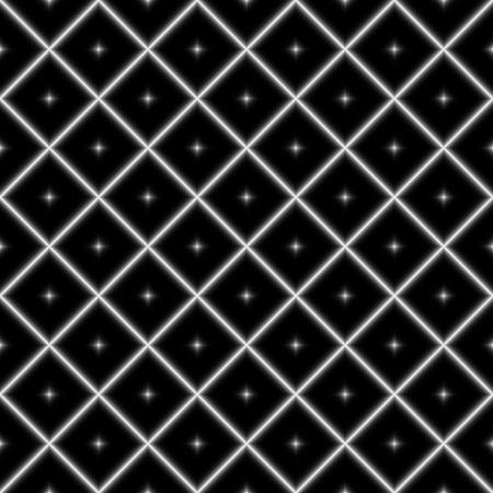 Vector illustration. Seamless pattern of rhombuses. Black and whiteのイラスト素材