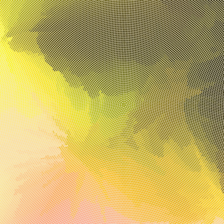 Yellow background. abstraction. mosaic. The sky, clouds of squaresのイラスト素材