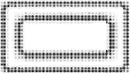 Vector Illustration. Abstract halftone pattern texture. Gradient from the circles. Black White.のイラスト素材